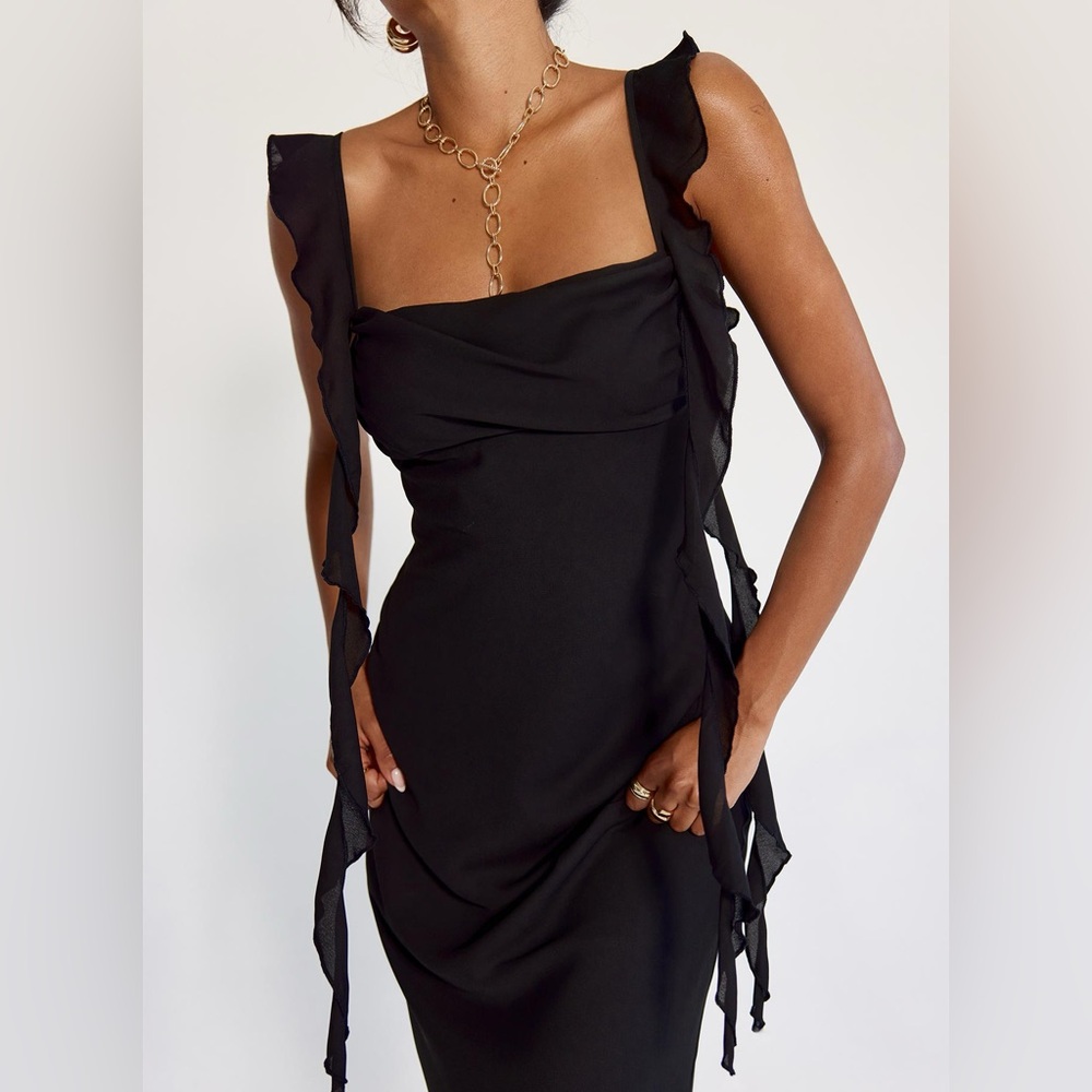Princess Polly Lanai Maxi Dress Black